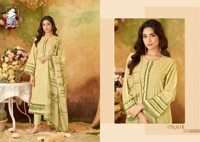 Panache By Sahiba Embroidery Printed Cotton Dress Material Wholesale Price In Surat